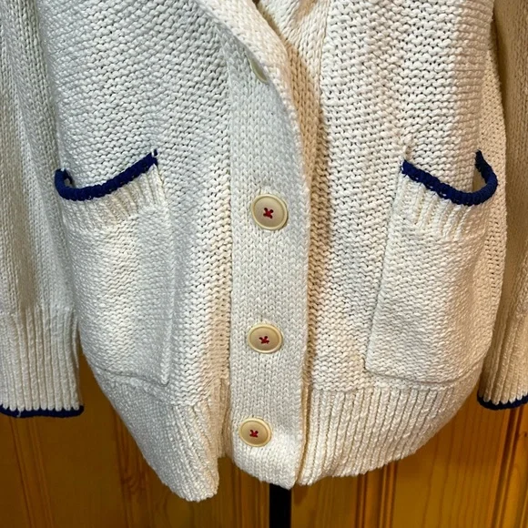 Maeve Lobster Collar Cardigan Sweater Sz-M - Picture 3 of 8